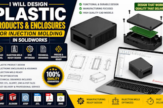 design plastic enclosures and products for injection molding in solidworks