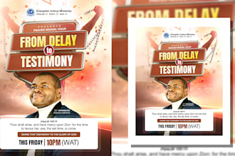 create professional  church flyer and full event package