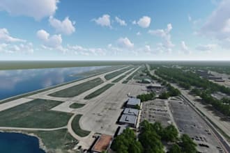 make 3d msfs 2024 airports, signage vertiports, and pbr scenery