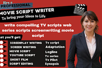 write compelling TV scripts web series scripts screenwriting movie script