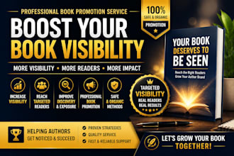 professionally promote your amazon kdp book for visibility and reader reach