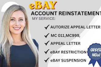 reinstate your suspended ebay seller account and write appeal letter mc011 mc999