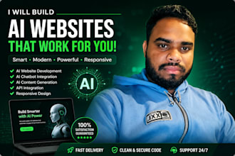 build ai powered website and web application