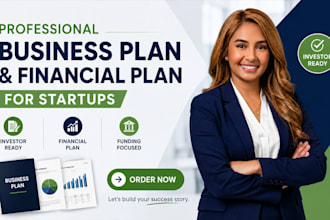 write a professional business plan and financial plan for startups