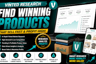 research vinted listing product optimization or fast selling listing