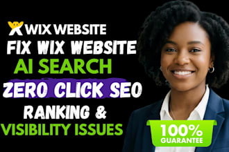 fix wix website ai search, ranking problems and visibility issue, zero click SEO