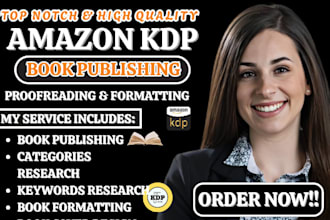 professionally publish and optimize your book on amazon KDP for high ranking