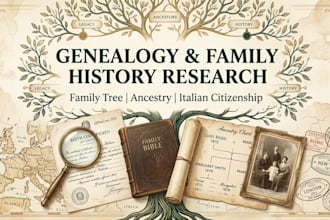 do genealogy research, family history, italian citizenship, italian family tree