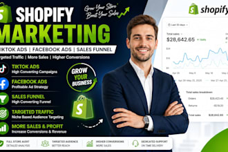 do shopify marketing tiktok facebook ads shopify promotion sales funnel