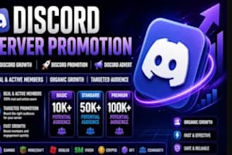 do organic discord server promotion, discord advertise to real and active member