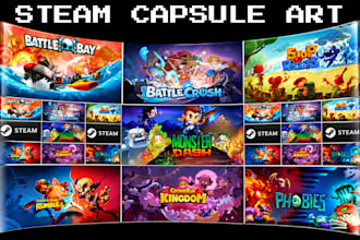 steam capsule steam page, game banner cover art steam capsule artist steam image