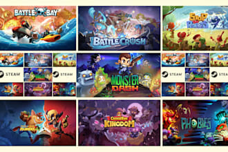 design steam capsule art or steam game banner design steam capsule game artwork