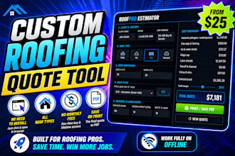 build a custom roofing quote and estimator tool for your business