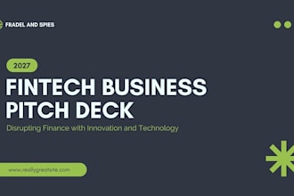 design a startup pitch deck for open banking or fintech lending app finance app