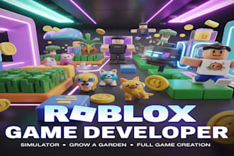 do roblox full game creation, steal a brainrot, grow a garden or simulator game