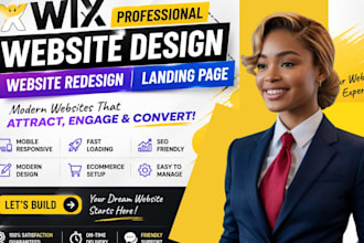 wix website design wix website redesign wix landing page