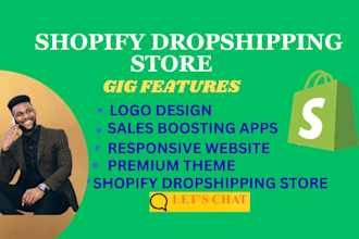 build shopify website, design or redesign shopify store, dropshipping store