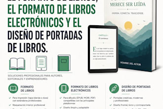 formato de libros y libros electronicos y diseno de portadas