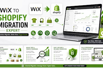 wix to shopify migration ecommerce product transfer SEO expert clone website
