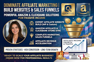 build amazon website, clickbank affiliate website, affiliate marketing sales