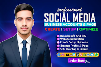 be your professional social media page setup expert