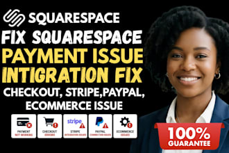 fix squarespace payment integration, checkout, stripe, paypal, ecommerce issues