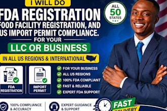 do fda registration, food facility registration, and US import permit compliance