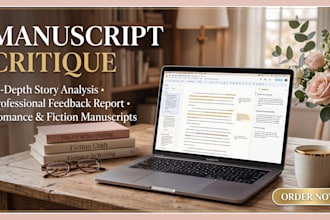 provide in depth manuscript critique and story analysis report for your novel