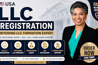 do US llc registration llc formation registered agent wyoming llc and ein number