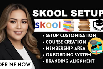 setup skool community online course development membership onboarding growth