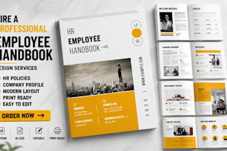 design and format restaurant employee handbook, hr policies company profile