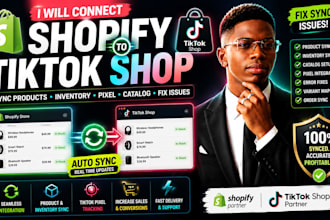 connect shopify to tiktok shop fix product inventory sync pixel catalog