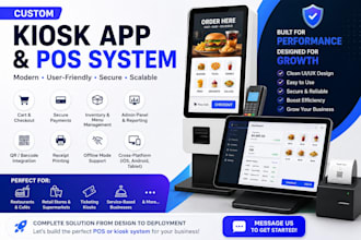 develop kiosk app, pos app, self service app, tablet kiosk software