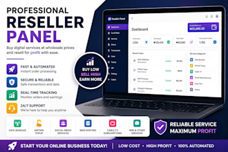 set up your reseller panel with credit with management system