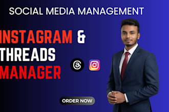 be your threads and instagram social media manager and content creator