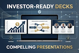 design professional pitch decks and presentations