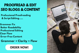 proofread and edit SEO blogs and website content