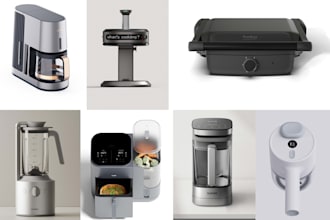 do 3d product design air fryer kitchen appliances cad design product rendering