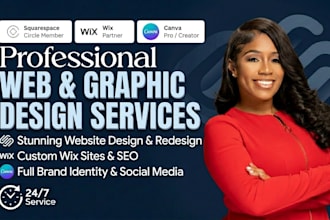 build your canva, squarespace or wix page professionally