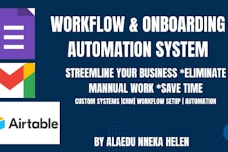 build workflow and onboarding automation system