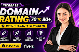 increase domain rating ahrefs DR 70 to 80 plus