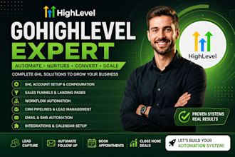 setup gohighlevel email marketing and ghl automation ghl website sales funnel