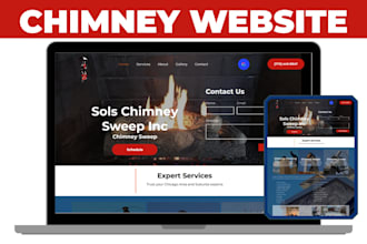 design and redesign chimney website chimney cleaning chimney sweeping website