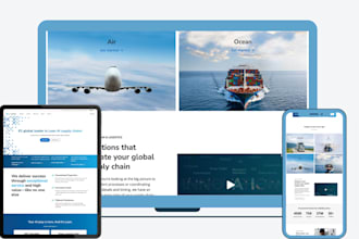 design high converting logistics website and auto transport website