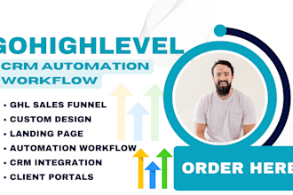 set up gohighlevel CRM automation and sales funnel for your shopify store