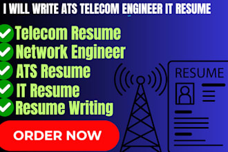 write ats telecom network engineer IT resume