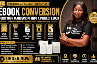 convert PDF to epub, word to epub, pdf to kindle ebook