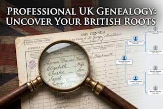 conduct UK genealogy research and trace your british family tree ancestry
