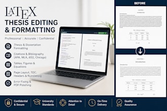 professionally edit and format your thesis in latex