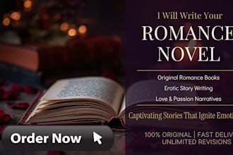 write original romance books, romance novels, erotic story writing